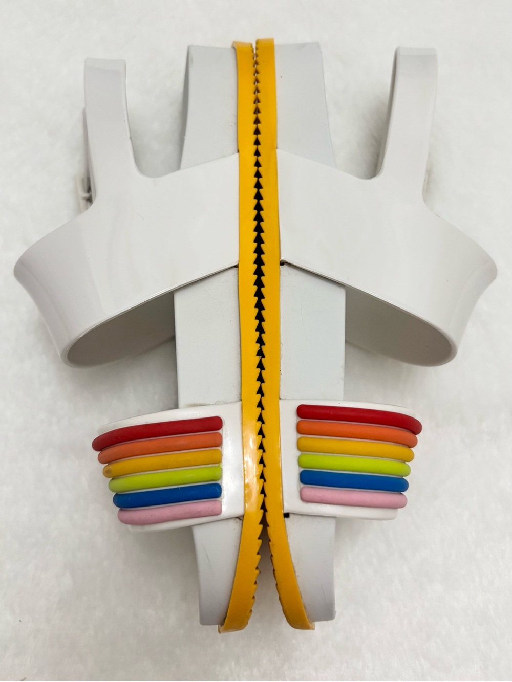 Mini Melissa Mel Cosmic Rainbow Strap Buckle Jelly Beach Sandal Girls Size 2Y - Picture 6 of 9